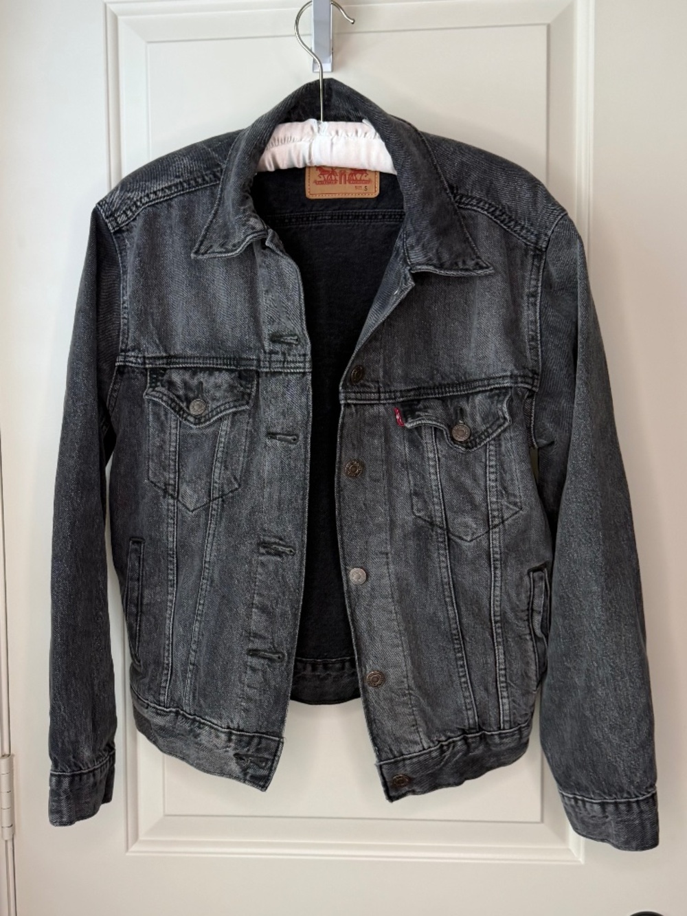 Levi Strauss & Co. Washed Black Denim Jacket - Size Small